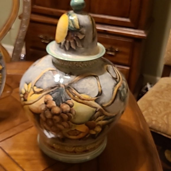 Majolica pottery : Santa Rosa pattern. 2 pieces.(made in mexico) handcrafted. - Picture 8 of 15